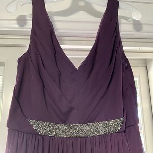 David’s bridal Jr bridesmaid dress Plum